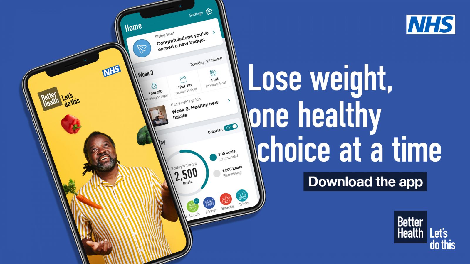 Lose weight, one healthy choice at a time. Download the app