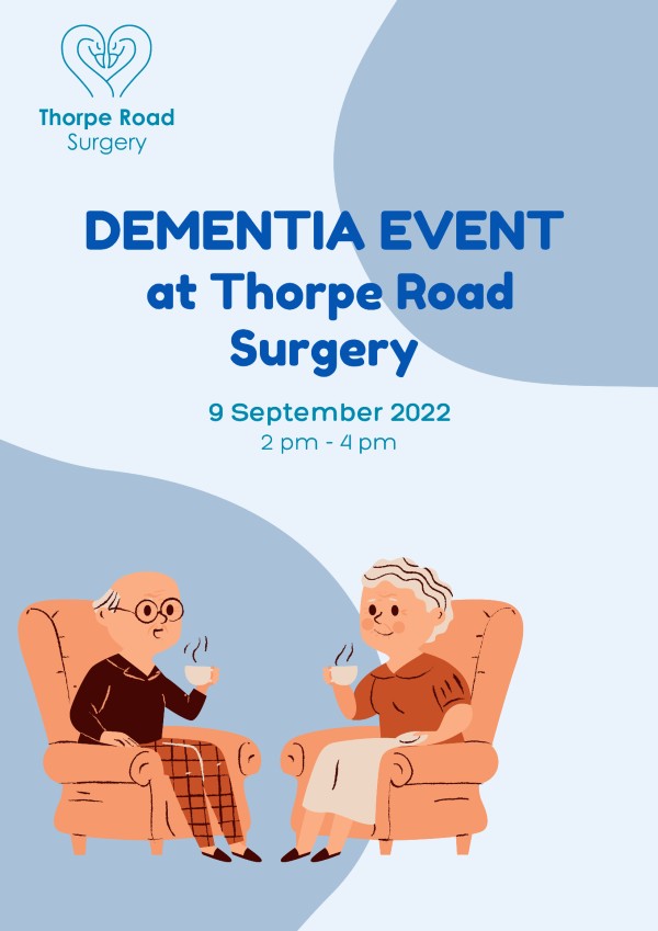 Dementia Event 9th September 2pm