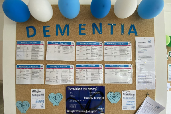 Thorpe Road Surgery July Notice Board - Information about local dementia services and training sessions